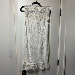 Lulus white lace dress